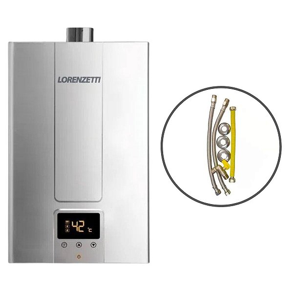 Aquecedor a Gás Lz 2000DE-i GN com Kit Instalação Lorenzetti