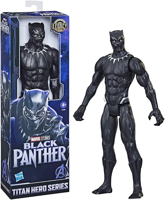 Boneco Marvel Titan Hero Pantera Negra Legacy E1363