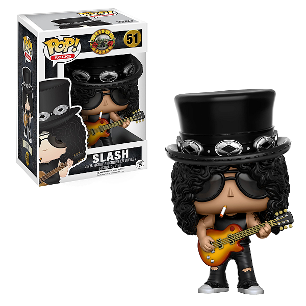 Funko Pop Rocks Guns in Roses Slash #51 Raro