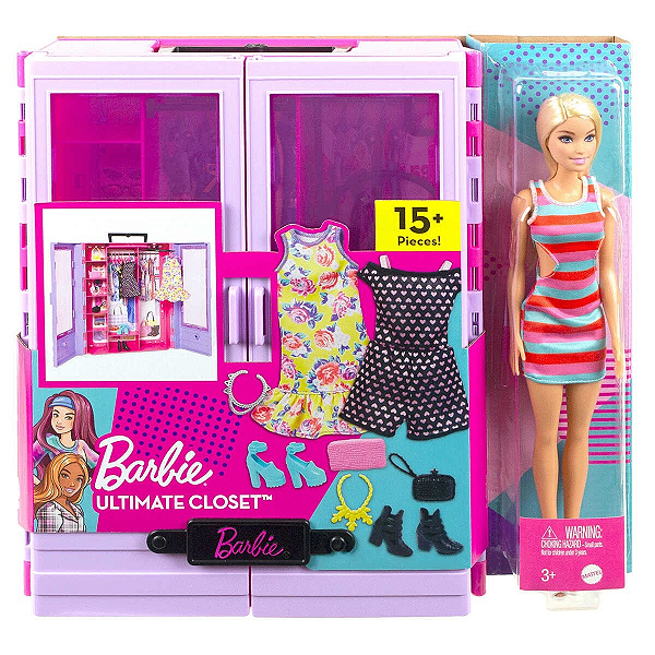 Barbie Closet De Luxo Fashionista E Acessórios HJL66