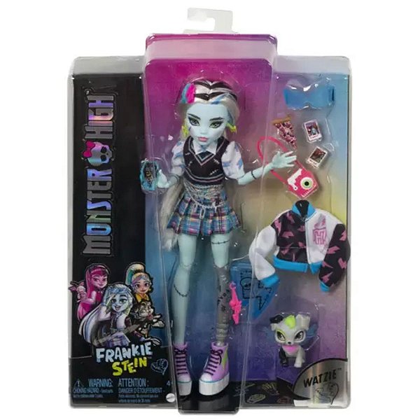 Monster High Frankie C/ Pet e Acessórios HHK53 Mattel