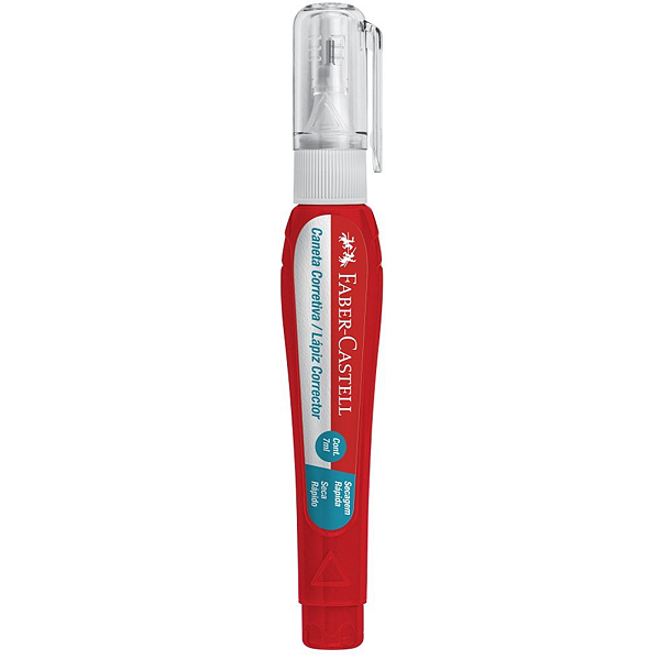 Caneta Corretiva Faber-Castell 7ml Secagem Rápida