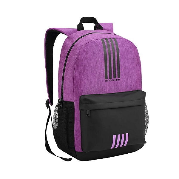 Mochila Juvenil Rosa com Listras Seanite