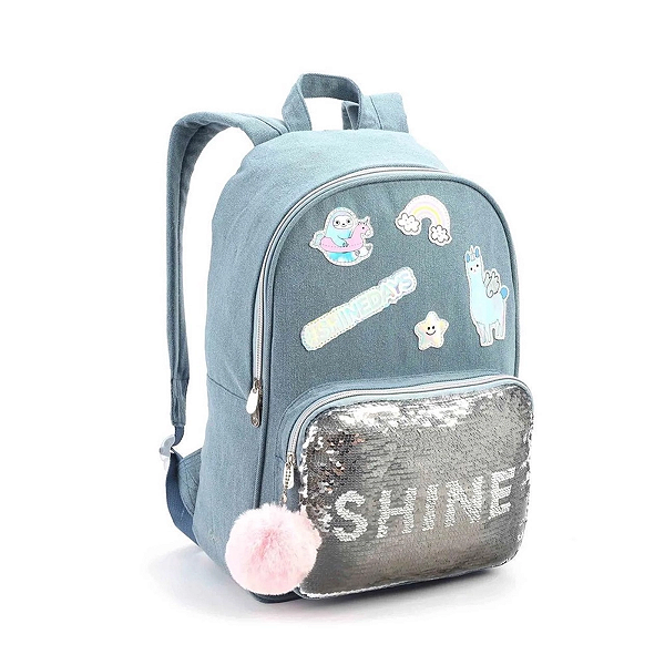 Mochila Escolar Juvenil Feminina Shine Seanite