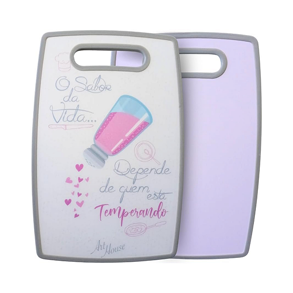 Tábua Plástica Estampada em MDF e Plástico 30x20cm