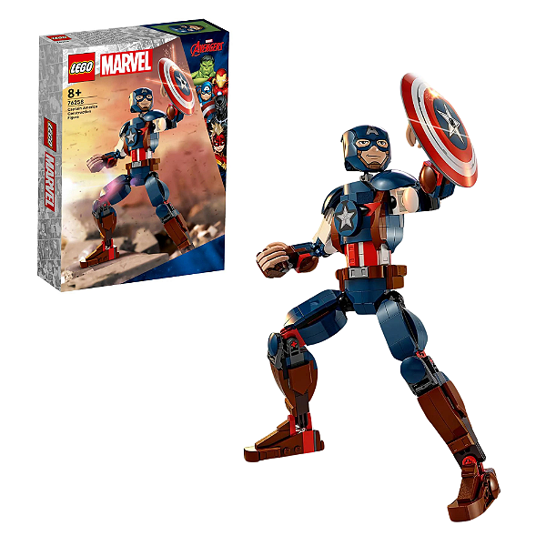 Lego Marvel Figura do Capitão América 76258