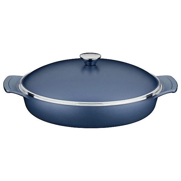Frigideira C/ Alças 32cm 4,3L Lyon Azul Elementar Tramontina