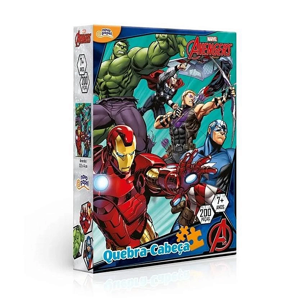Quebra-Cabeça Vingadores 200 Peças Toyster 8041
