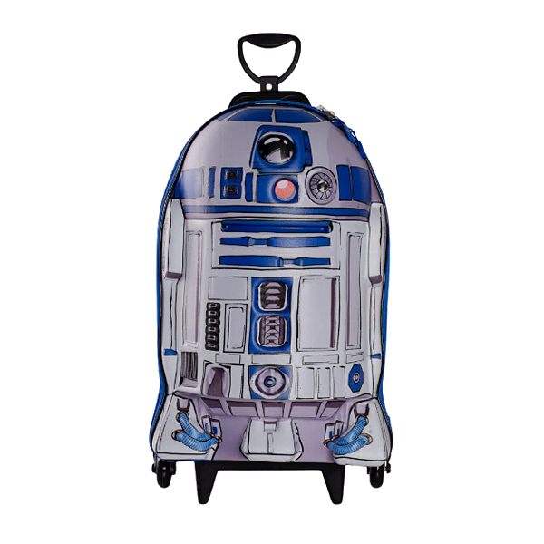 Mochila Rodinha Tripla Star Wars R2D2 3d Maxtoy