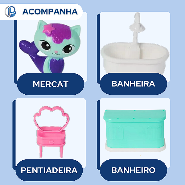 Mini Playset Empilhável da Mercat Gabbys Dollhouse 3970 Sunny