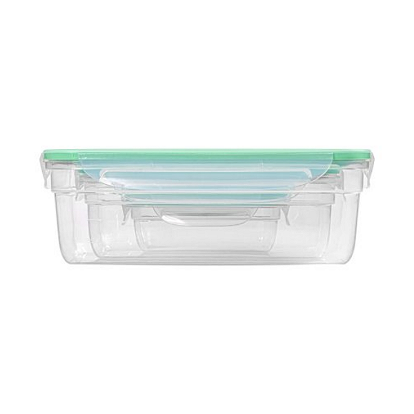 Conj. 3 Potes Modular Herméticos Plastico Sanremo