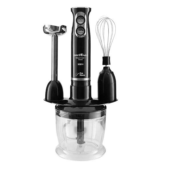 Mixer BMX400P 3 em 1 500W Preto Britânia