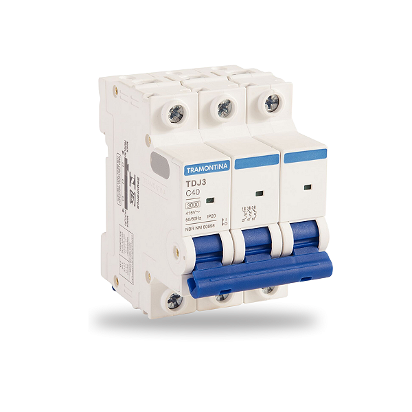 Disjuntor DIN Tripolar 40 Amperes Tramontina