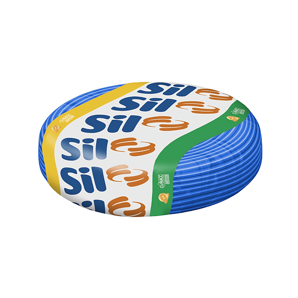 Fio Cabo Cobre Flex Sil 750V 2,5mm Rolo de 100M Azul