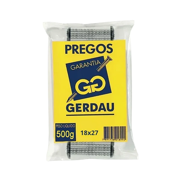 Prego Telheiro Galvanizado 18x27-2.1/2x10 500g Gerdau
