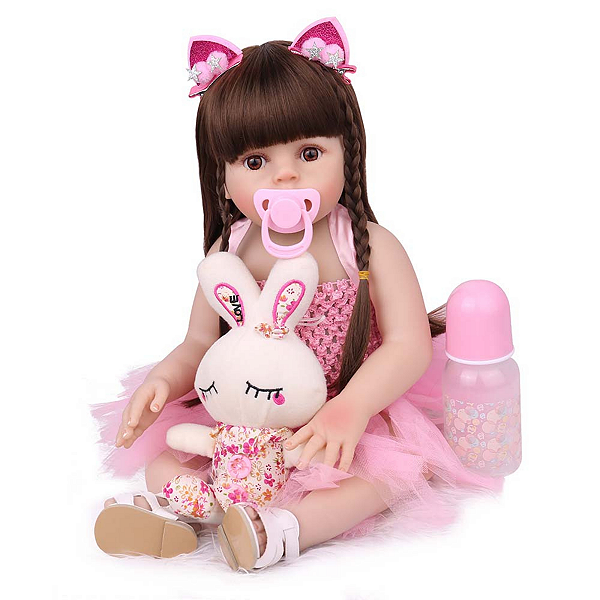 Boneca Bebe Reborn Laura Baby Gabriela Shiny Toys