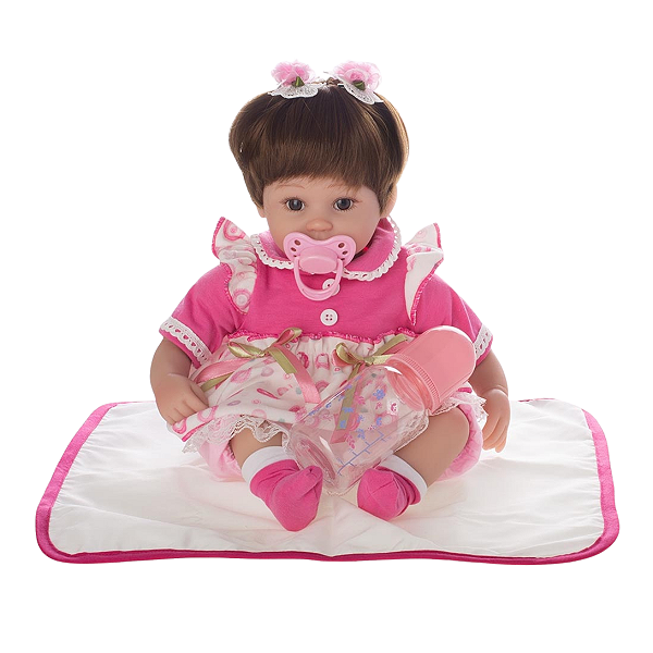 Boneca Bebe Reborn Laura Baby Charlotte Shiny Toys
