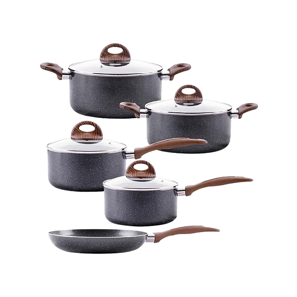 Conjunto de Panelas 5 Peças Smart Plus Granito Brinox