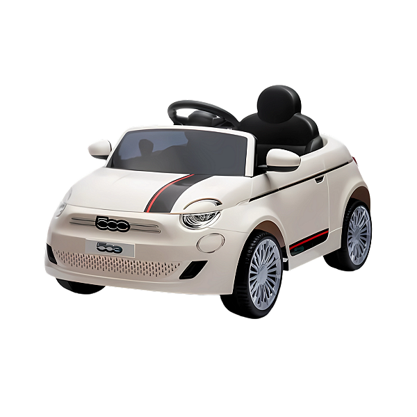 Carro Elétrico Infantil Fiat 500 12V Branco Zippy Toys