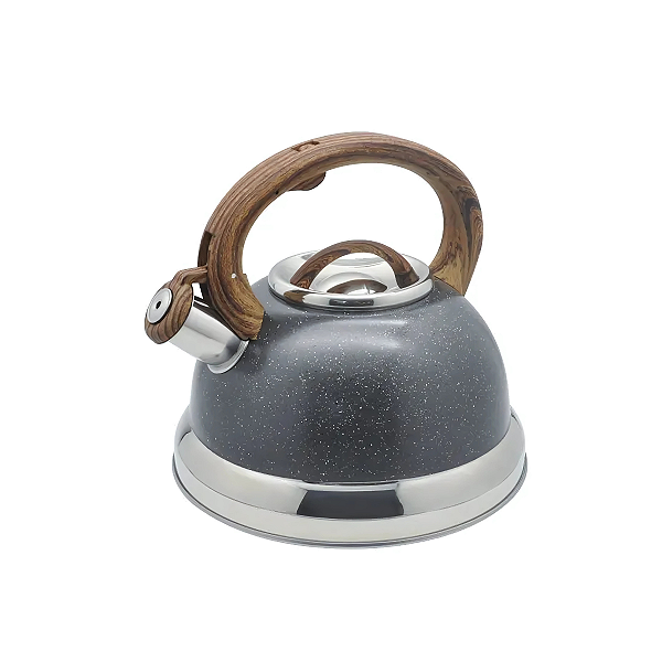 Chaleira Bule Inox C/ Apito 2,7L Roma Granito Brinox