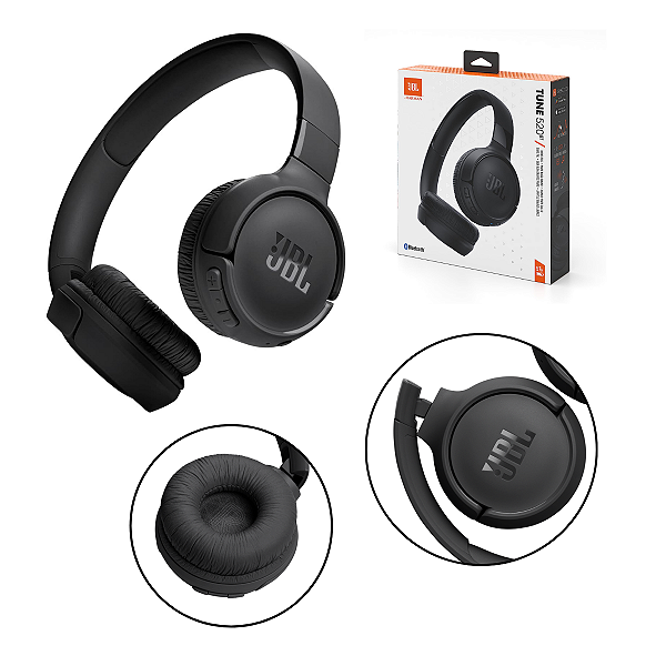 Fone de Ouvido Sem Fio JBL Tune 520BT Preto