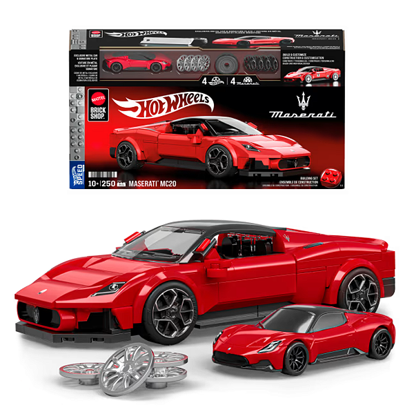 Hot Wheels Brick Shop Carro Maserati MC20 1:32 Mattel