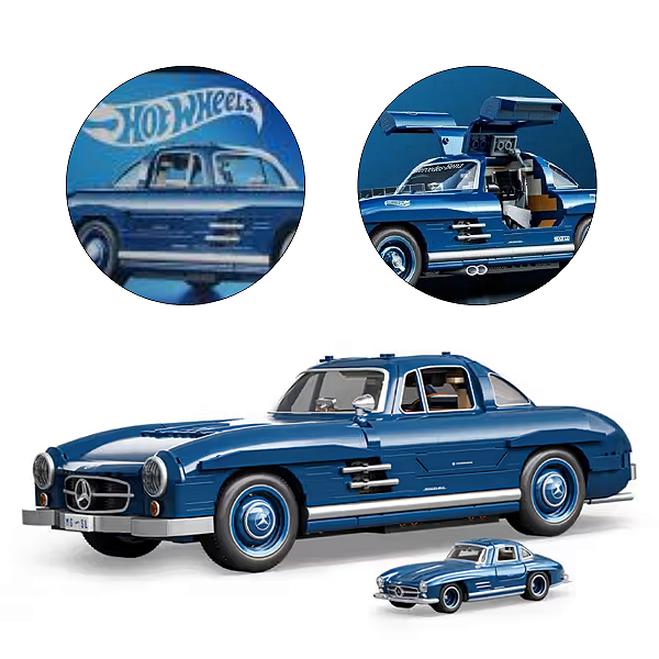 Hot Wheels Brick Shop Premium Mercedes-Benz 300 1:12 Mattel
