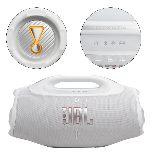 Caixa de Som Bluetooth JBL Boombox 4 Branca