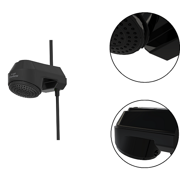 Ducha Eletrônica E-Soft 5500W 127V Preto Enerbras