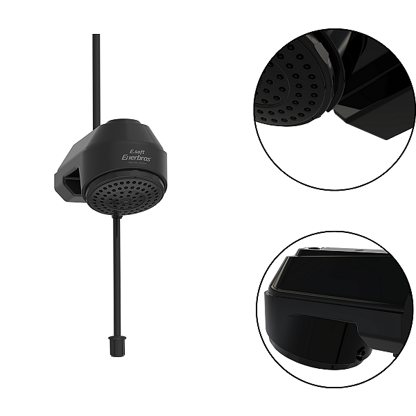 Ducha Eletrônica E-Soft 7500W 220V Preto Enerbras