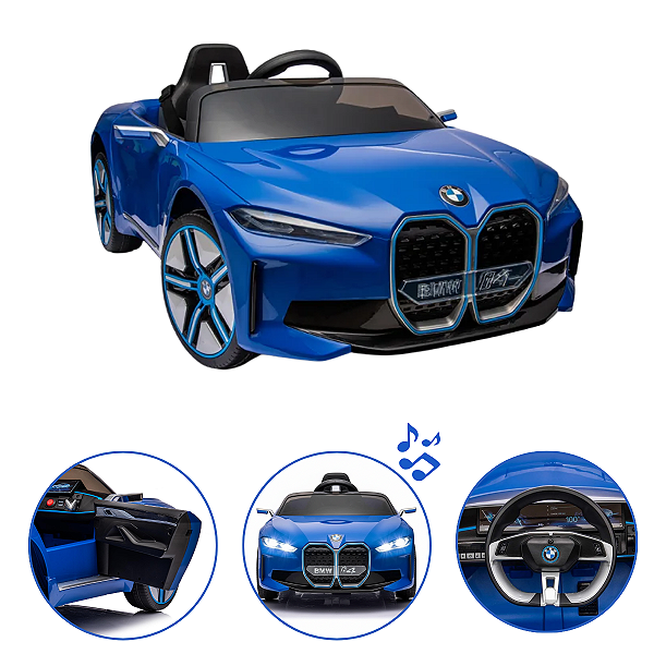 Carro Elétrico BMW I4 12V Azul Zippy Toys