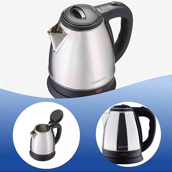 Chaleira Elétrica Agratto 1,8 Litros Inox Agratto 127V