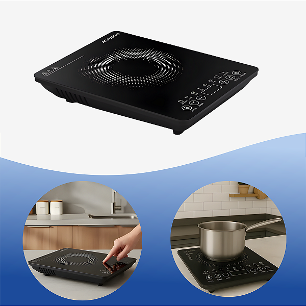 Fogão cooktop - Agratto ACKI01I-01 cor preto - 1 queimador 220V