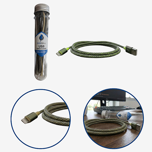 Cabo Dados Usb IP Carregamento E Dados Rápido Cor Preto