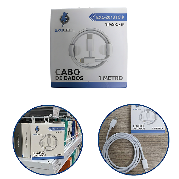 Cabo Lightning Para USB/iOS Transferência Dados Rápido