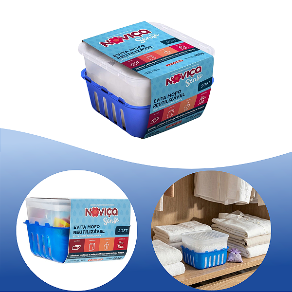 Antimofo Reutilizável Econômico Aroma Soft Armário Noviça