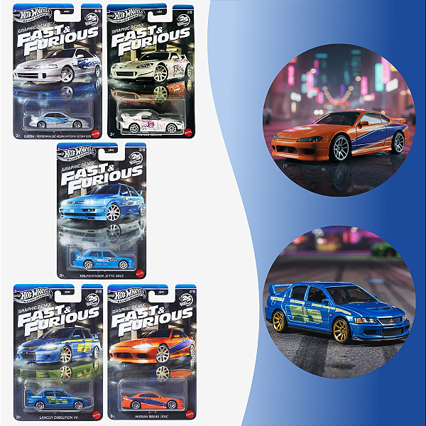 Hot Wheels Velozes E Furiosos Graphic Remix 25 Anos HNR88