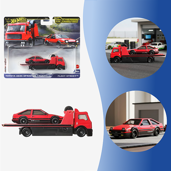 Teamtransport Hot Wheels Premium Toyota Ae86 Sprinter Trueno