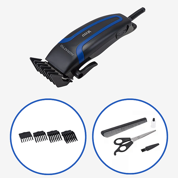 Máquina De Cortar Cabelo Aparador Agratto 10w Vizzo Preto