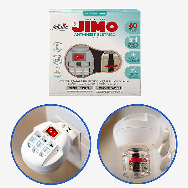Aparelho Repelente Inseto Anti-inset Elétrico Jimo 60 Noites