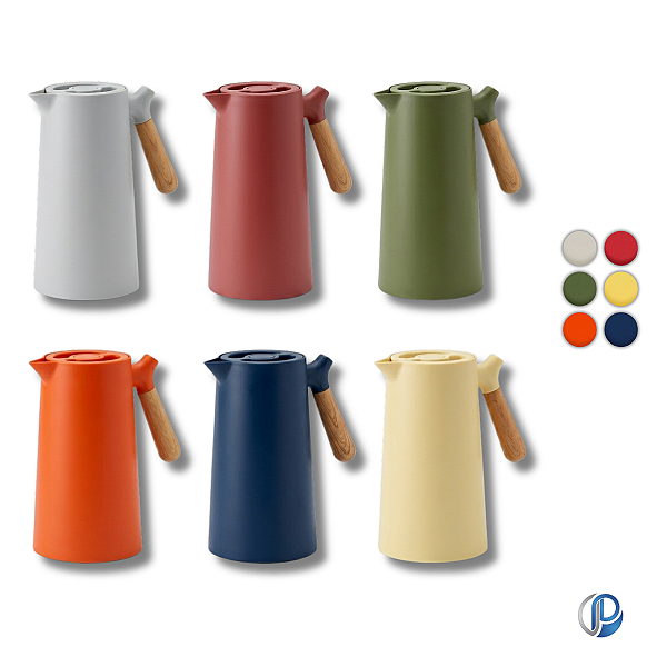 Garrafa Térmica 1L Wood Cabo de Bambu Casavita