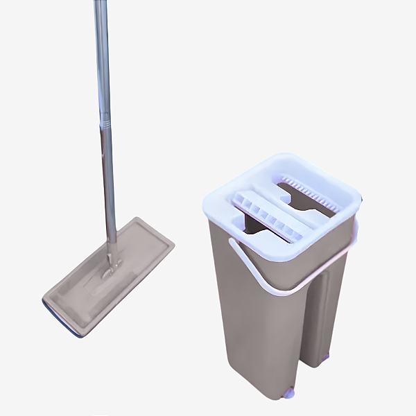 Mop Flat com Balde Bege Casavita