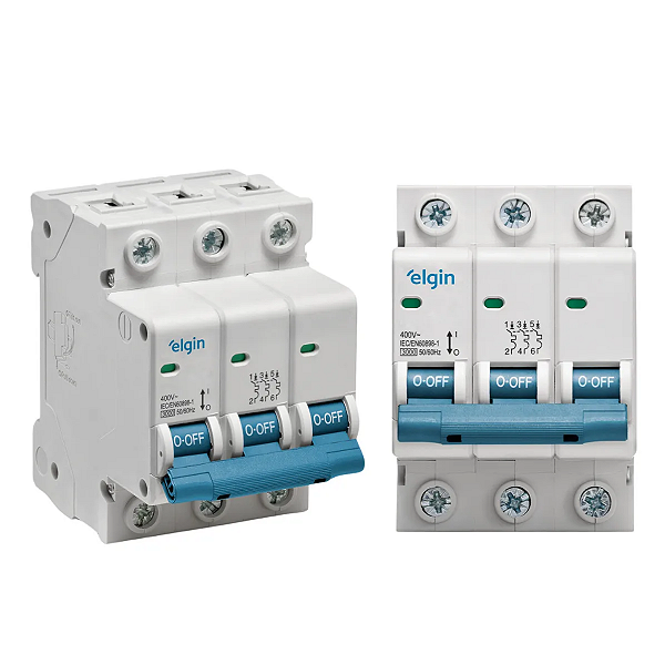 Disjuntor Tripolar 50a Automático Termomagnético Elgin