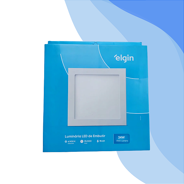 Painel Plafon Led Embutir Quadrado 24w Bivolt 6500k