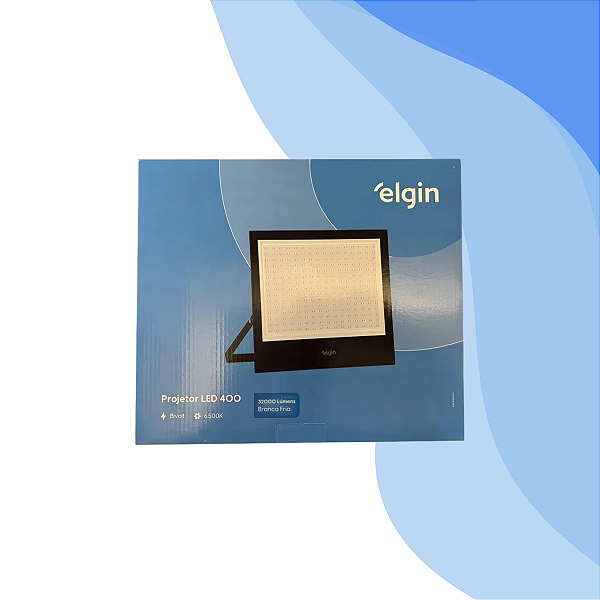 Refletor Projetor Luminária Led 400w 6500k Preto Elgin