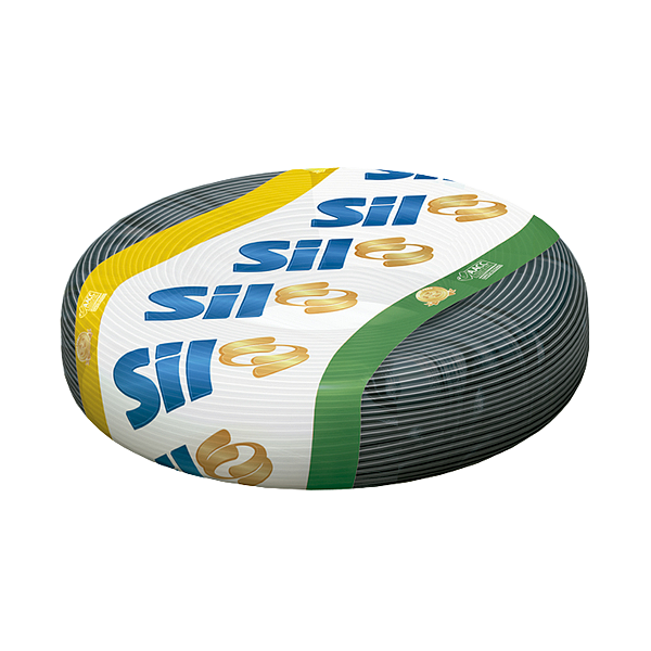 Cabo Fio Elétrico Sil Flexível 6mm Flexsil 100m 750v Preto