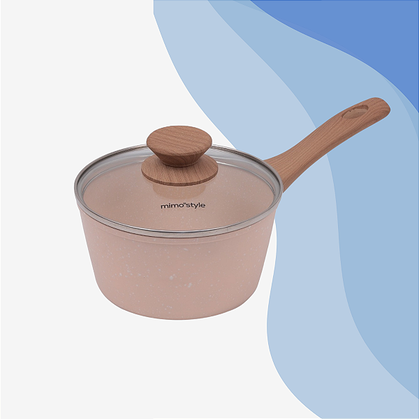 Panela Antiaderente 16cm Indução Ceramica + Tampa Mimo Style