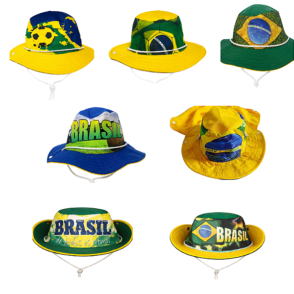 Chapéu Sortido com Corda Brasil Copa do Mundo 2026