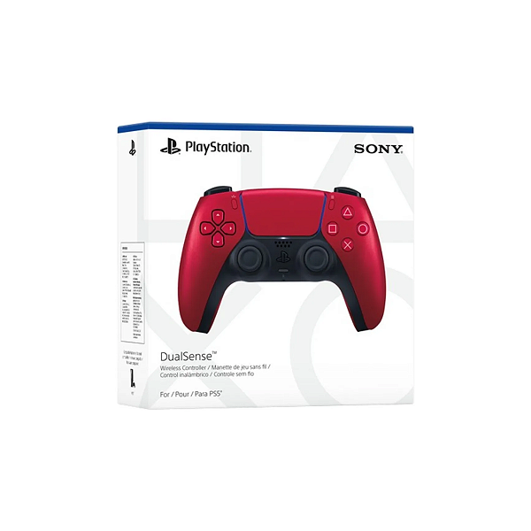 Joystick Sem Fios Dualsense para Ps5 Vermelho Vulcânico