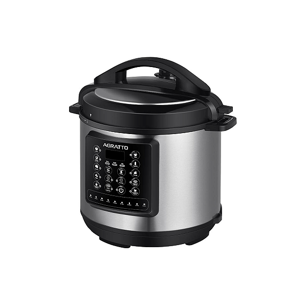 Panela de Pressão Multifunções Digital 127V Inox 6L Agratto